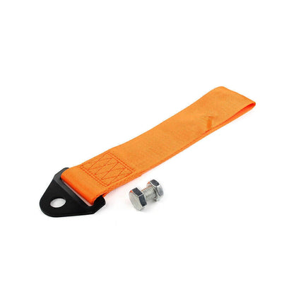 Racing Car Towing Strap for Universal Front/Rear Bumper - Orange