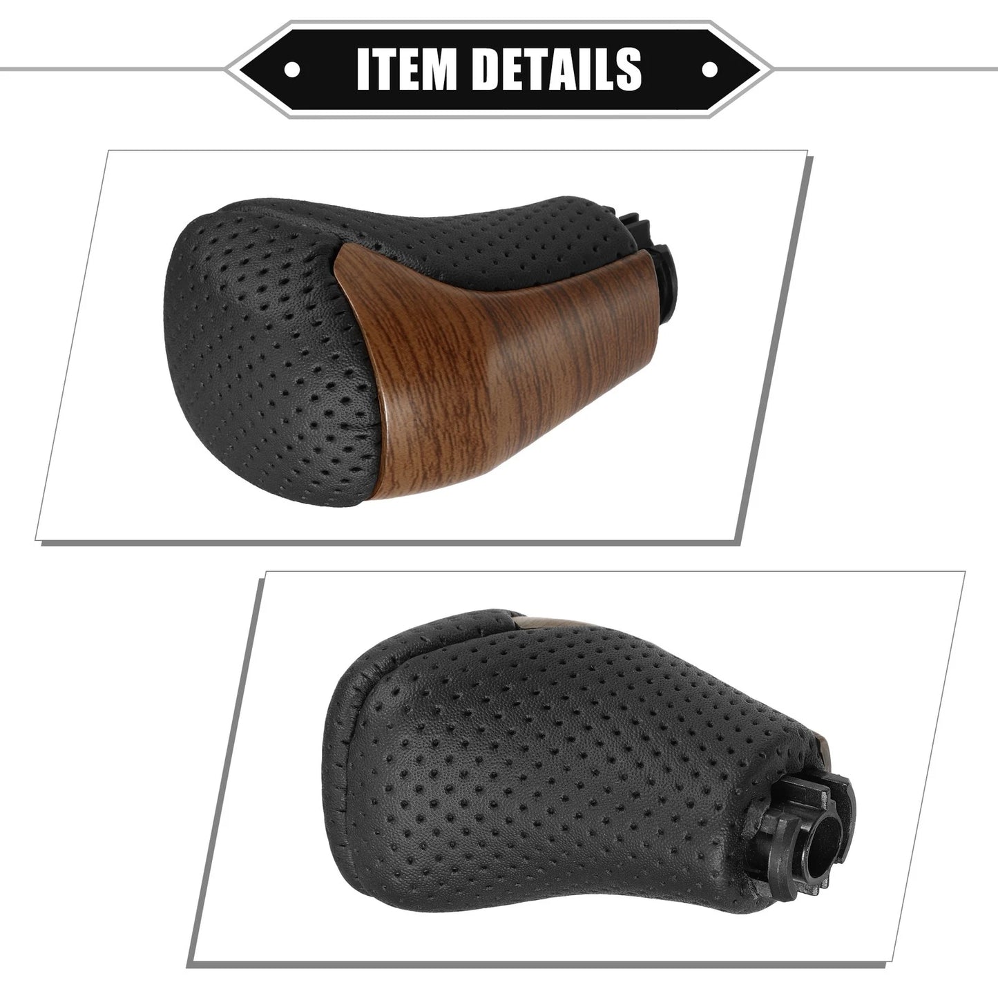 Black Yellow Drilled Automatic Gear Shift Knob for Toyota Highlander (2014-2019)
