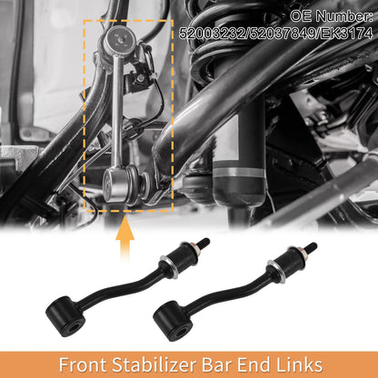 Front Stabiliser Sway Bar Link Set with Bushing for Jeep Cherokee