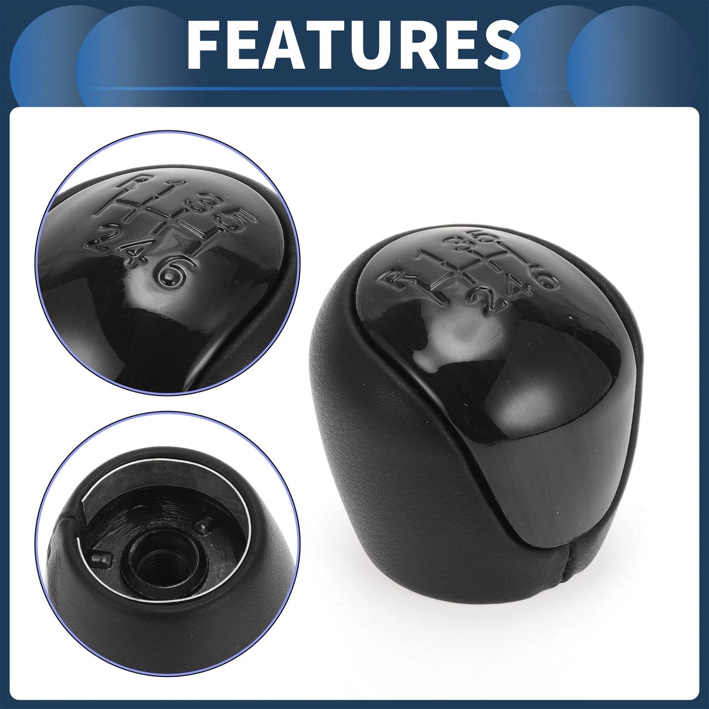 6 Speed Gear Shift Knob for Hyundai Elantra (2008-2009)