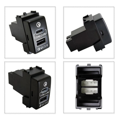 USB QC3.0 Charger 36W for Nissan Altima Sentra X-trail Pathfinder Frontier Rogue