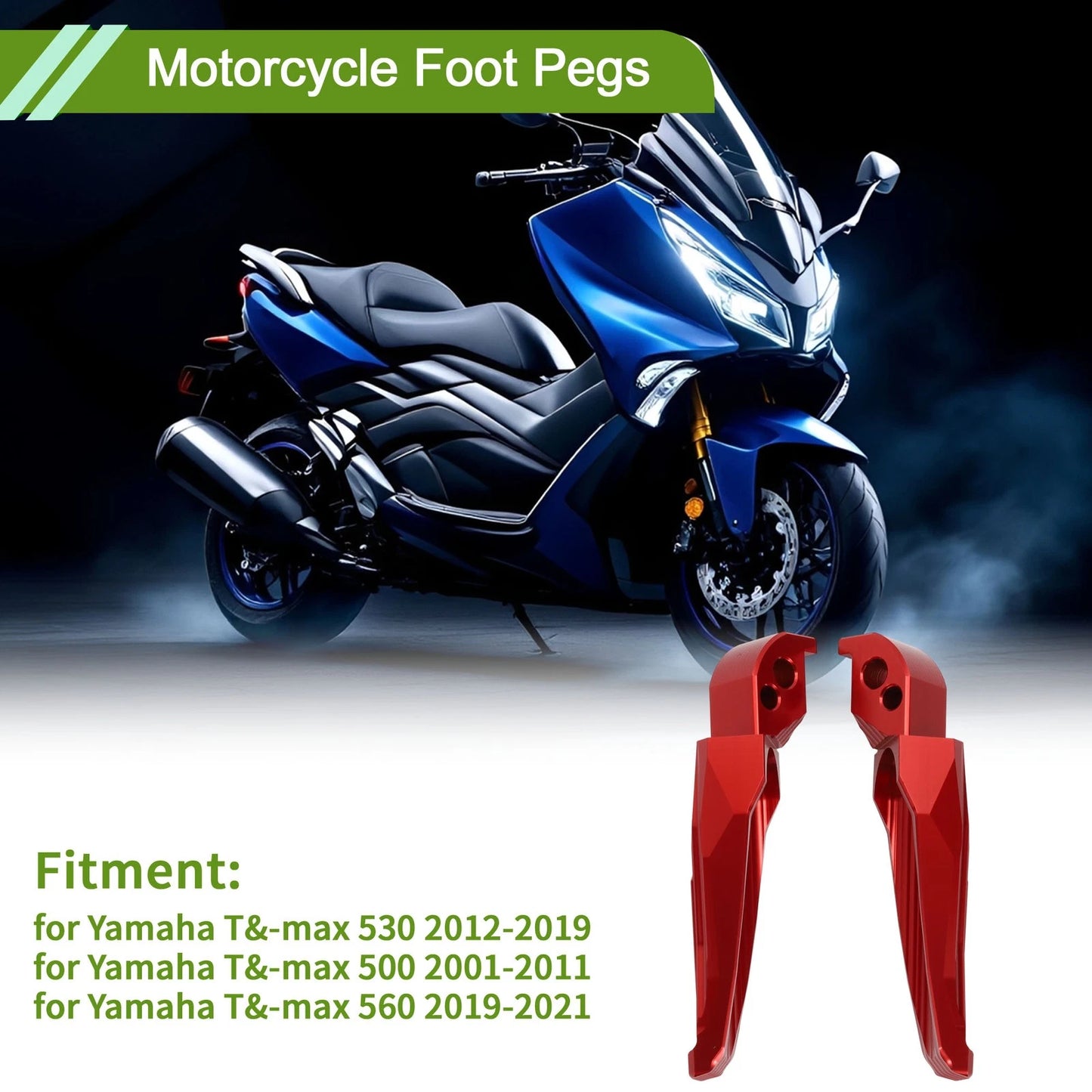 Foot Pegs / 1 pair / Yamaha TMAX (2012–2019)