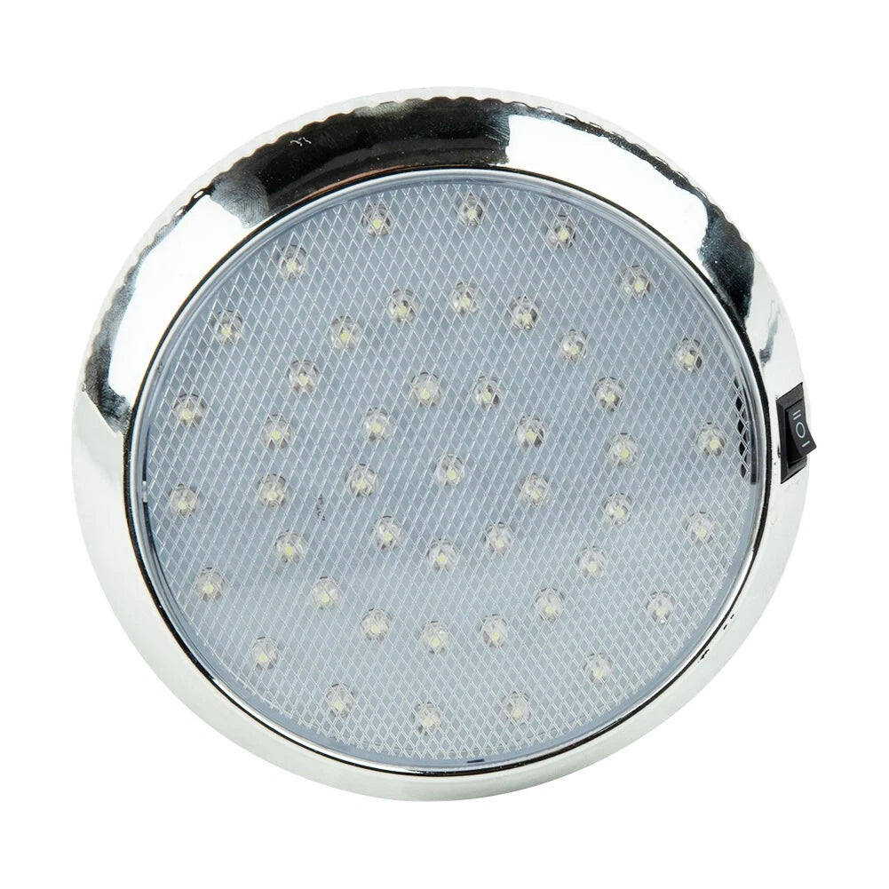 Caravan Roof Light LED, Plastic White Ceiling, Roof Lamp for Caravan