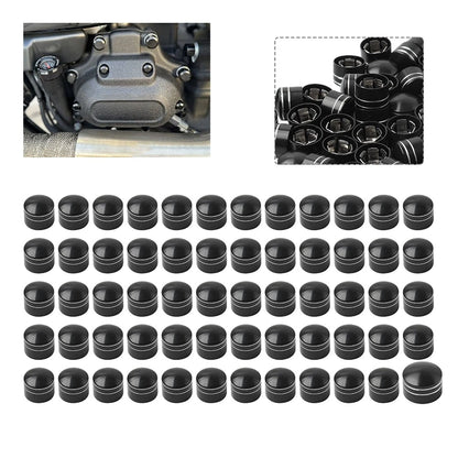 60X Engine Screw Cap Bolt Covers for Harley Touring Road Street Glide Softail