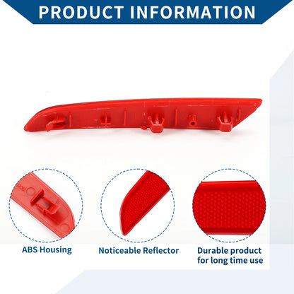 Bumper Reflector for BMW 740i 2016-2019 Red 1 x Rear Left