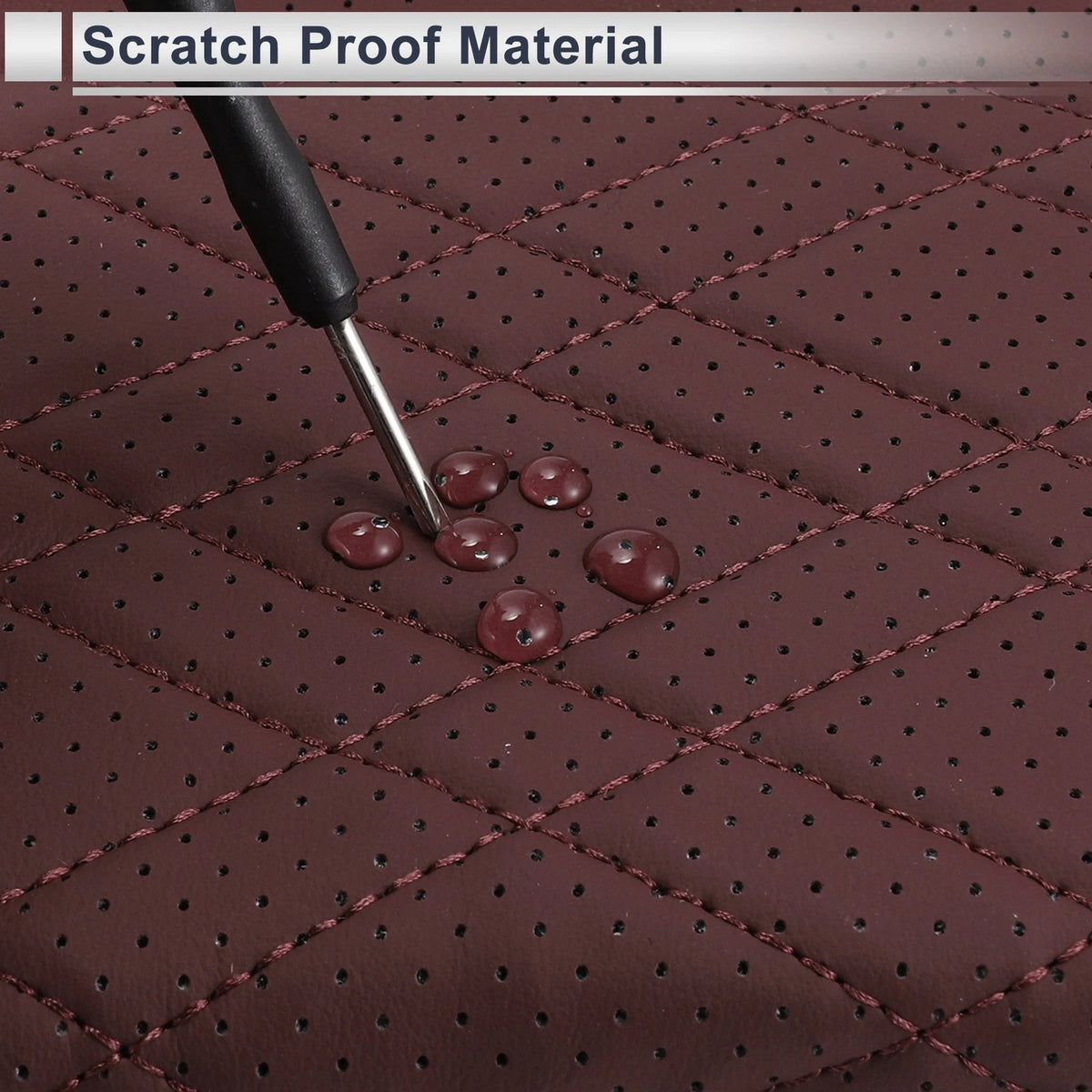 Car Center Console Cover for BMW X7 (2019-2024) - Dark Red Storage Bag 1 Set