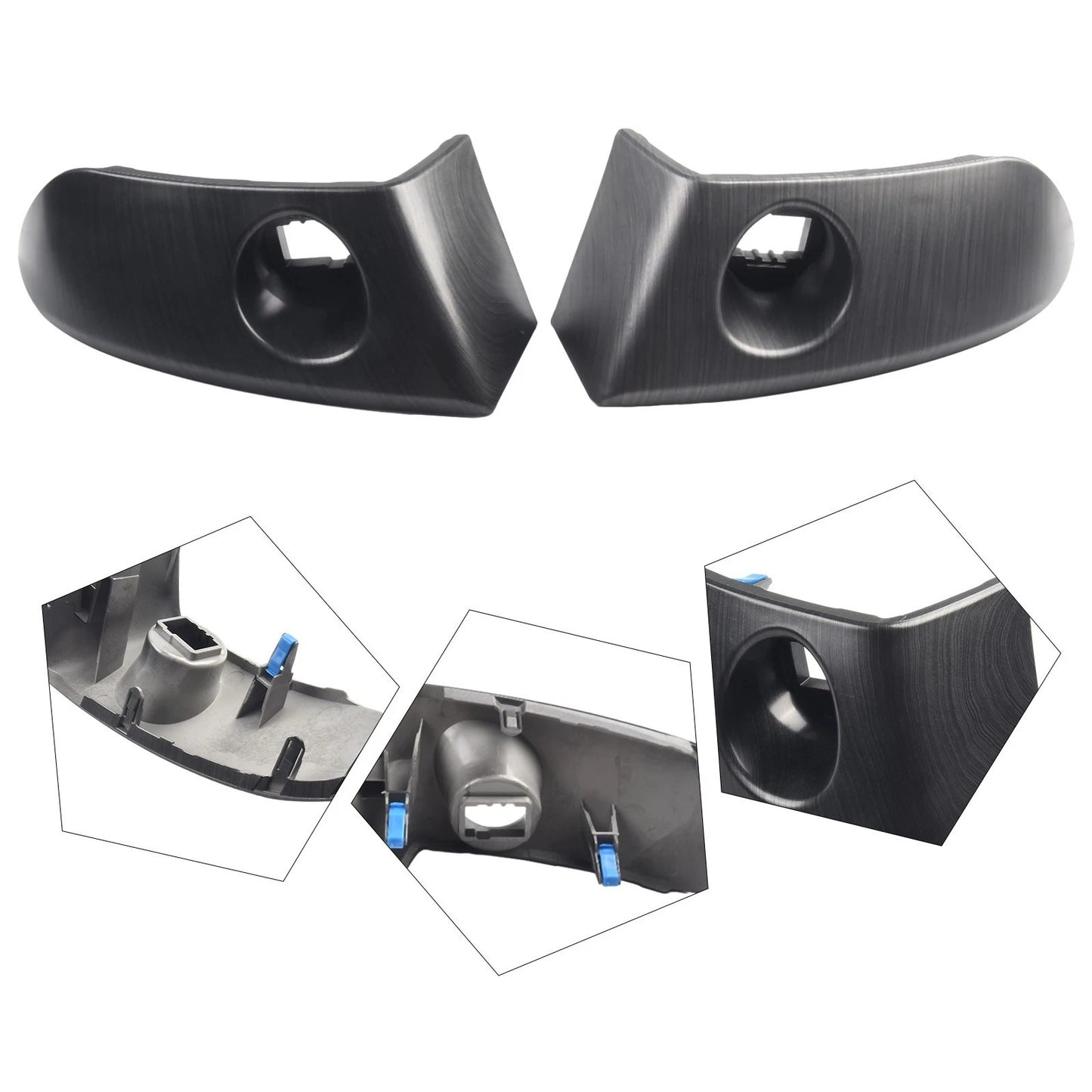 2 x Pair Instr Cluster Finish Panel Trim for Toyota Rav4 (2006–2012)