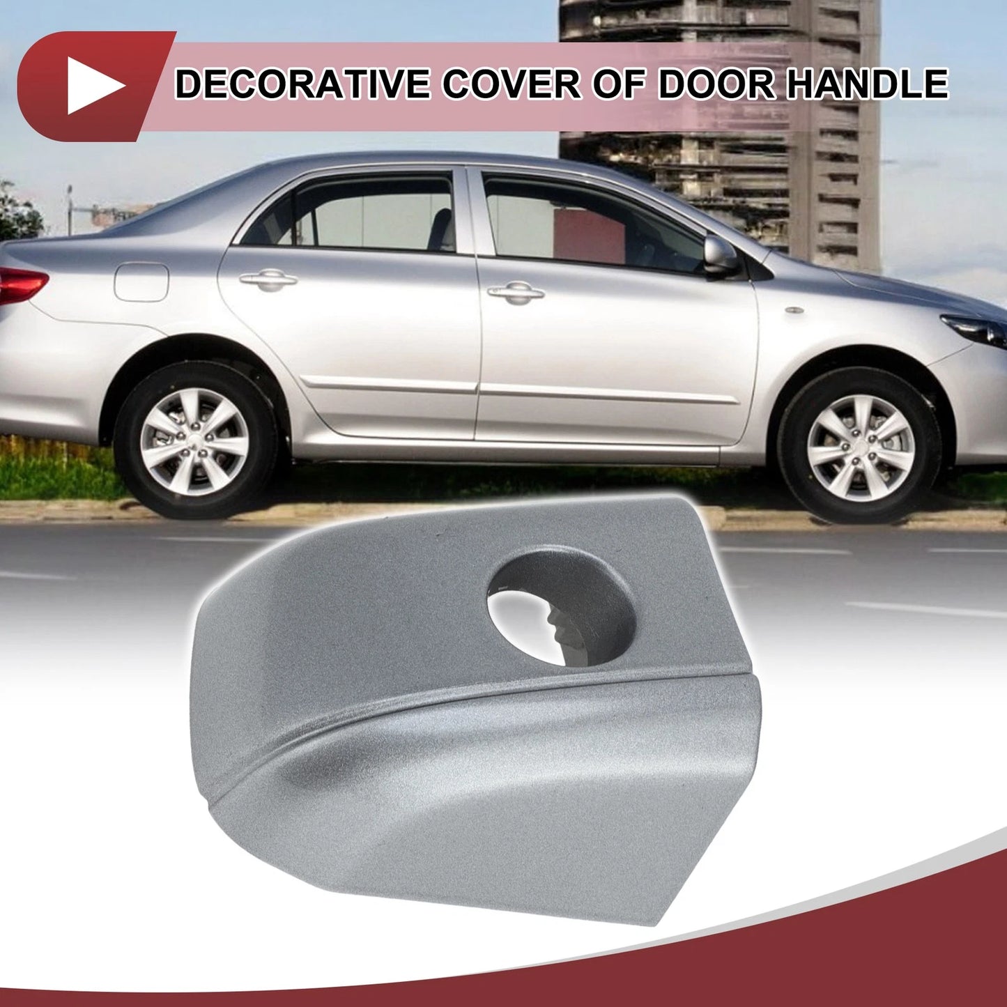 Front Left Exterior Door Handle for Honda Accord MK10 (2018-2020) Silver ABS