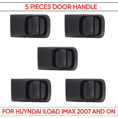 5 x Rear Right Outer Sliding Door Handle Black for Hyundai iLoad iMax (2007–2023)