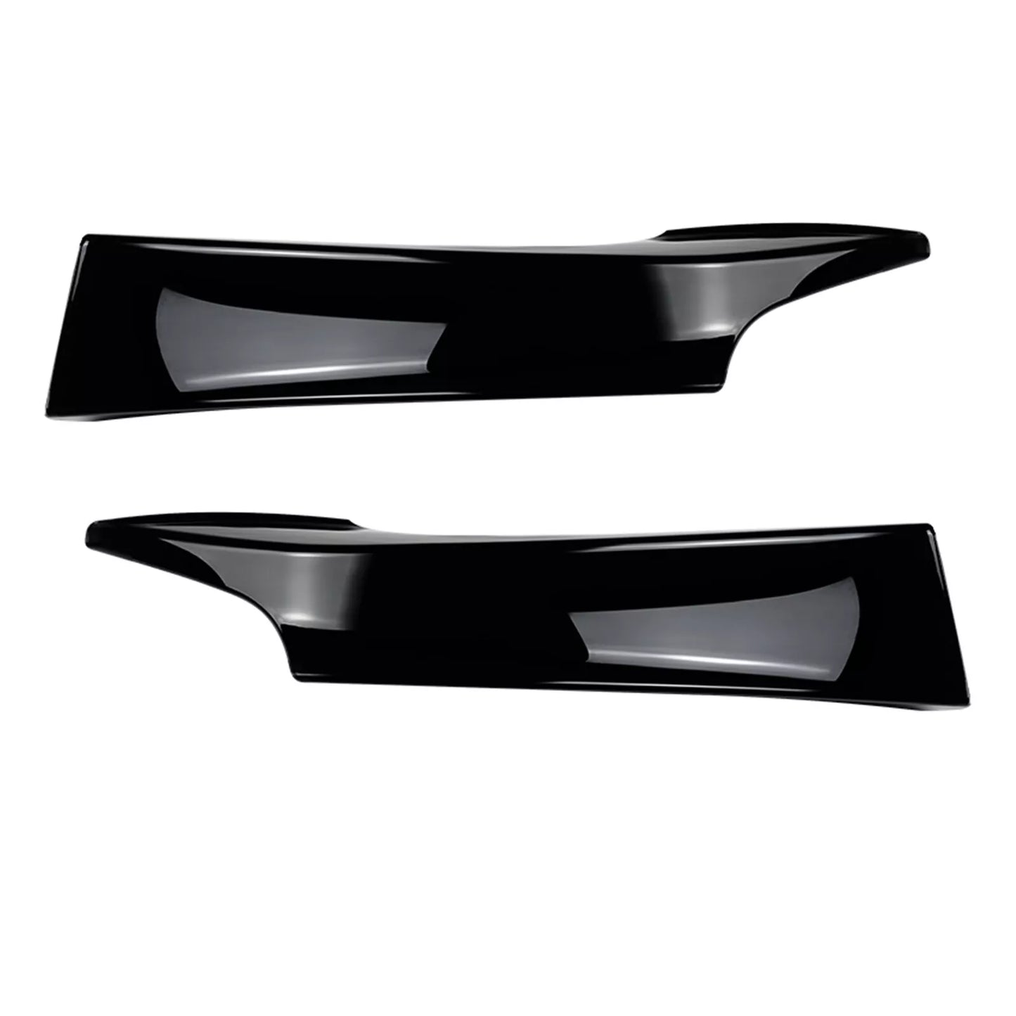 2 x Gloss Black Front Bumper Side Splitters for BMW F20 F21 (2012-2014)