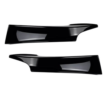 2 x Gloss Black Front Bumper Side Splitters for BMW F20 F21 (2012-2014)