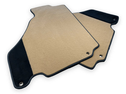 Alcantara Leather Beige Floor Mats for Ferrari 360 Modena (2000-2005)