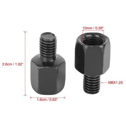 Bolts / M10 LH to M8 LH, 2 x / Rearview Mirror Bolts for Universal