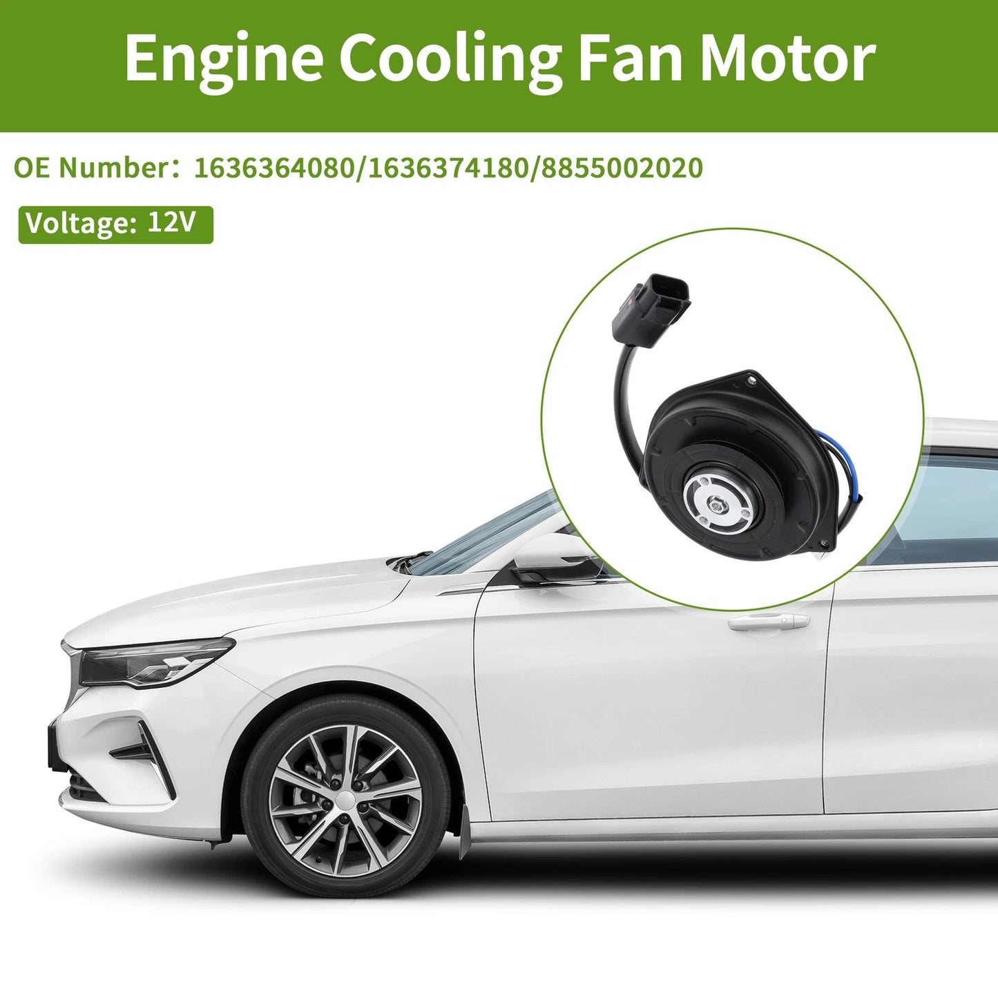 Engine Cooling Fan Motor for Toyota RAV4 (1994-2000) 1 Pc