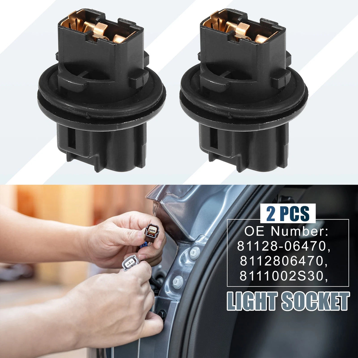 Front Turn Signal Light Bulb Holders for Toyota Camry (2012-2023)