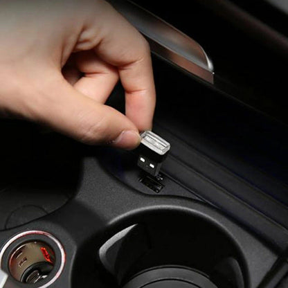 Purple USB LED Car Interior Light Ambient Lamp for Universal Use