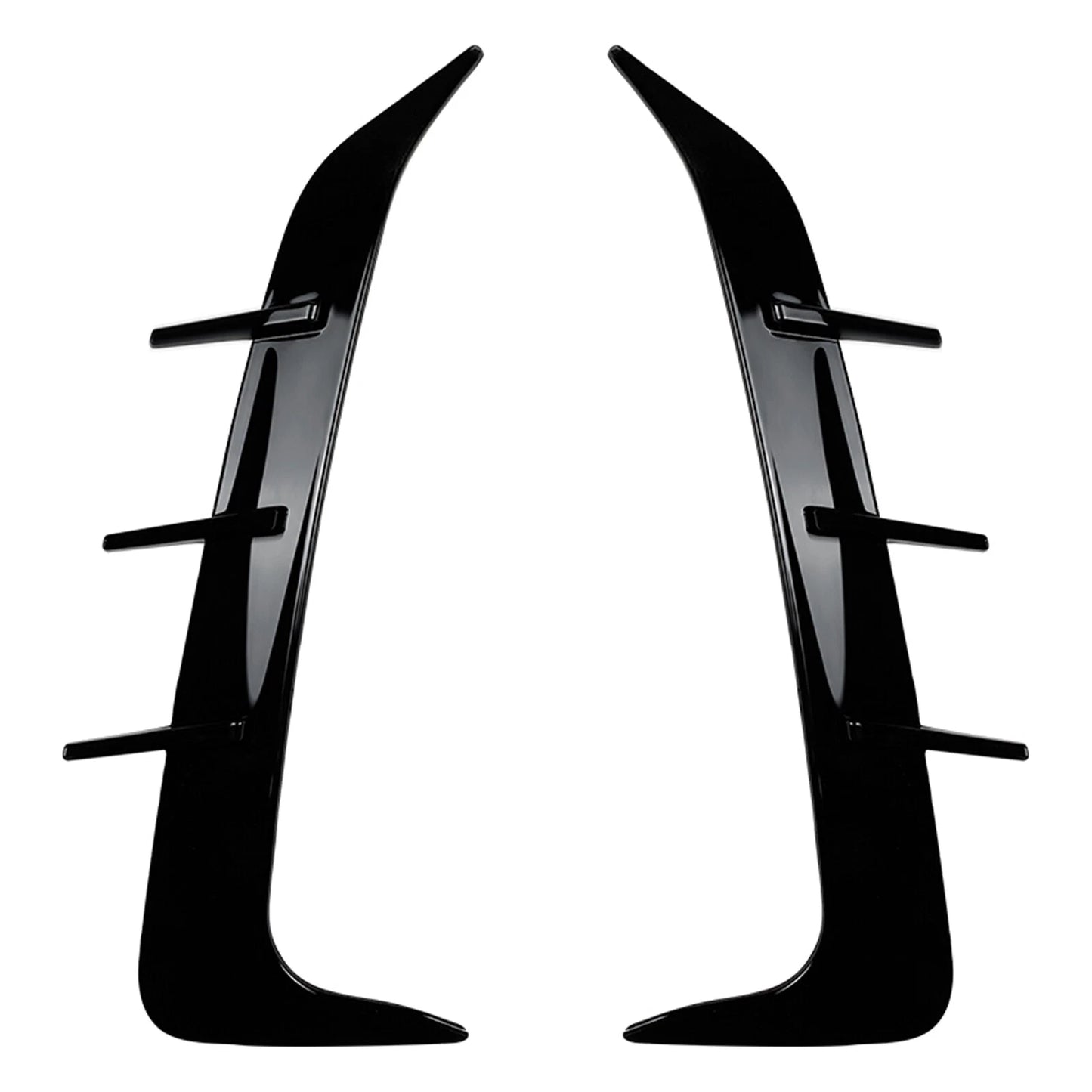 Rear Bumper Side Splitter Covers 2 x Black for BMW X6 G06 M Sport (2019-24)
