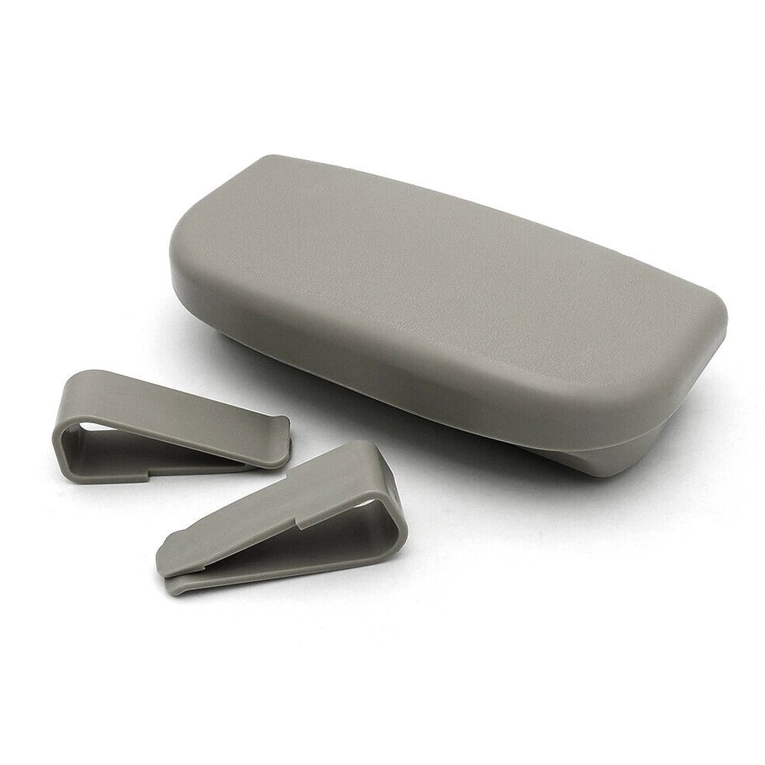 Gray Car Sun Visor Sunglasses Storage Case for Auto (Fits Most Models)