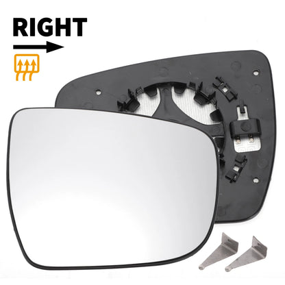 Right Side Heated White Mirror Glass for Nissan Juke (2014-2020)