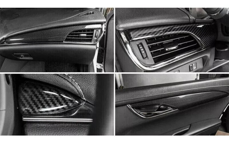 Carbon Fiber Inner Door Panel Cover Trim for Cadillac ATS (2014–2017)