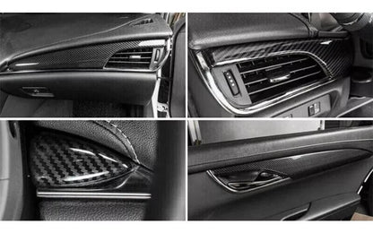 Carbon Fiber Inner Door Panel Cover Trim for Cadillac ATS (2014–2017)