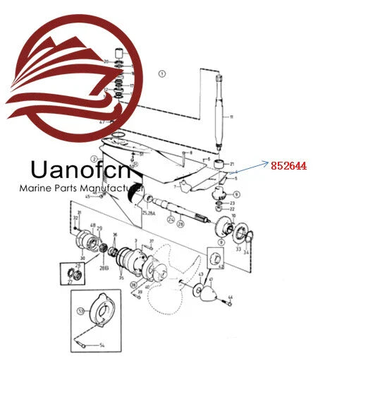 New Penta Non-return Valve for Volvo Penta (852644)