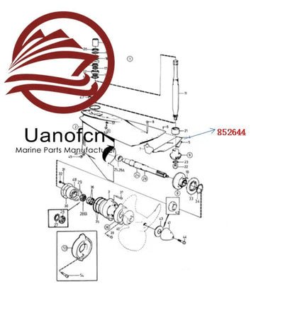New Penta Non-return Valve for Volvo Penta (852644)