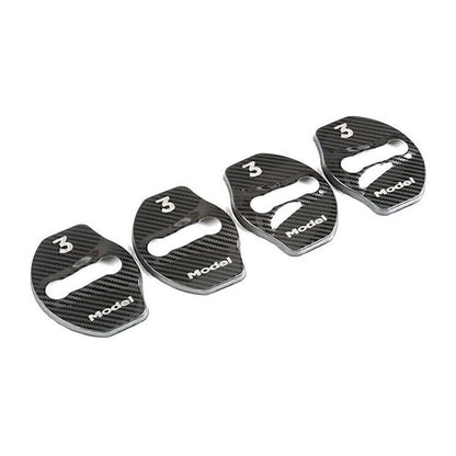 4 x Protective Door Lock Covers for Tesla Model 3 (2017-2023)