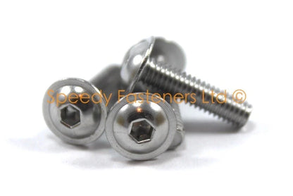 10x Screen Bolts m4 Stainless Steel + Rubber Well Nuts for Ducati