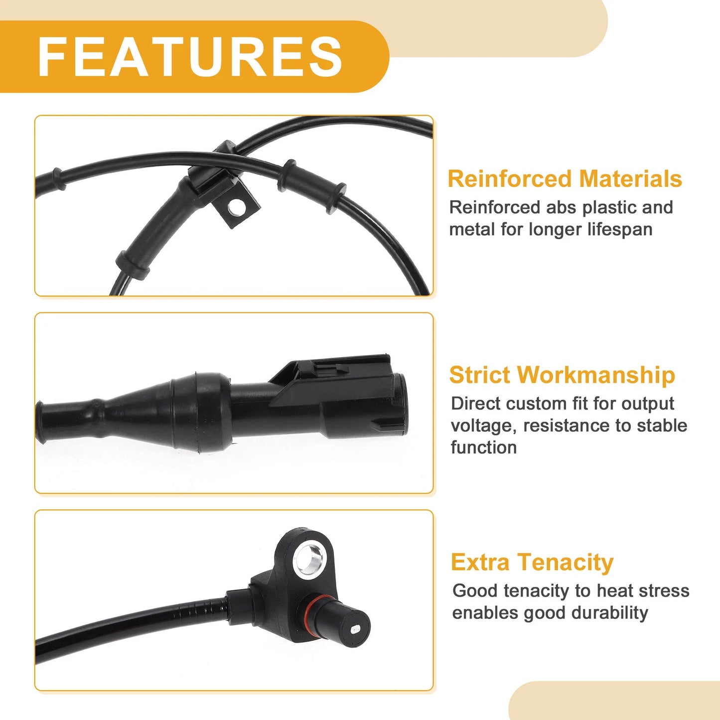 ABS Wheel Speed Sensor for Ford E-550 Super Duty (2003-2007)