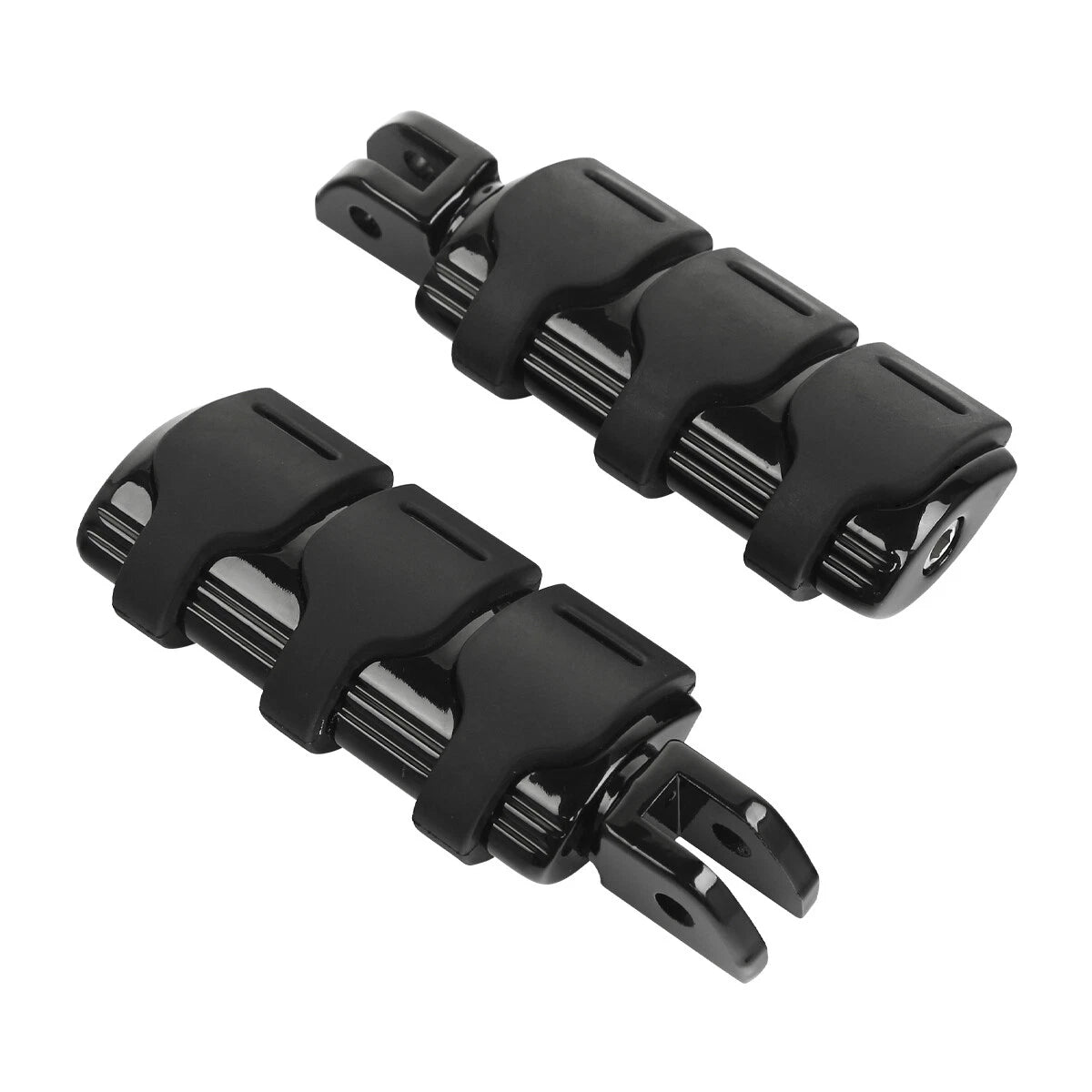 Black Front Rider Driver Footpeg Pegs for Harley Softail Low Rider (2018-2025)