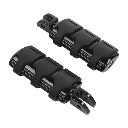 Black Front Rider Driver Footpeg Pegs for Harley Softail Low Rider (2018-2025)