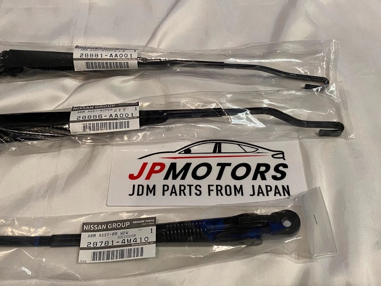 2 x Wiper Arm Front Rear for Nissan Skyline BNR34 R34 GT-R GTR (1999–2002)