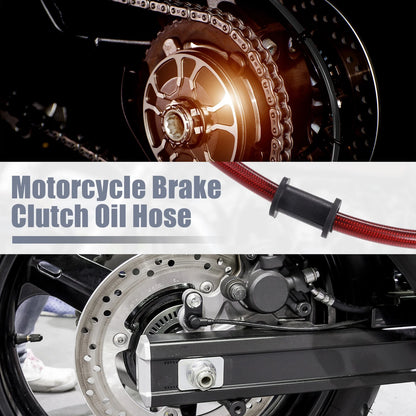 60cm Brake Clutch Oil Hose Line Throttle Pipe for Motorcycle Red