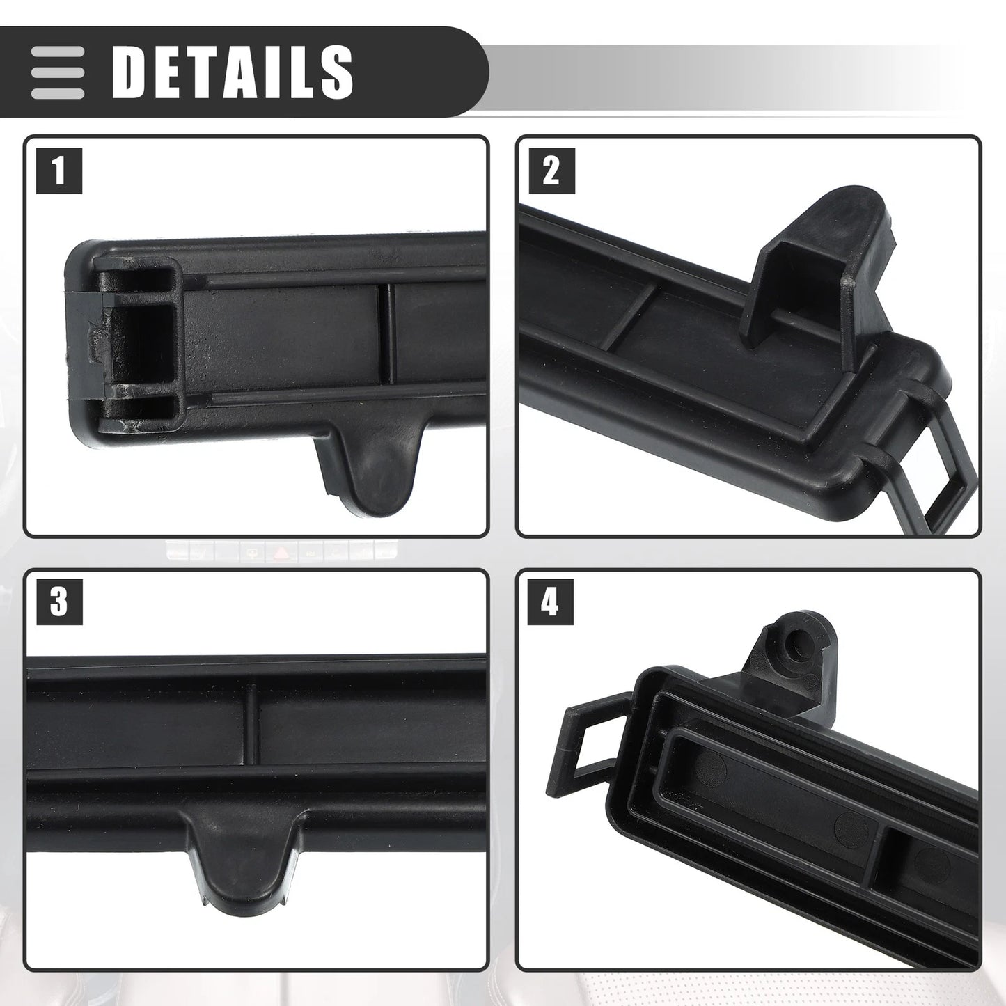 Cabin Air Filter Cover for Jeep Cherokee (2014-2019) ABS Black