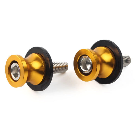 10mm CNC Swingarm Spools for KAWASAKI ZX6R (1998-2011) - Gold Pair