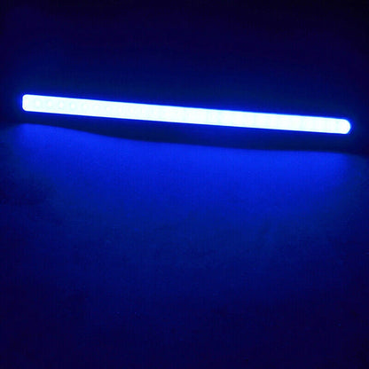 2 x 12V Blue LED Strip DRL Daytime Running Lights for Car (Waterproof)