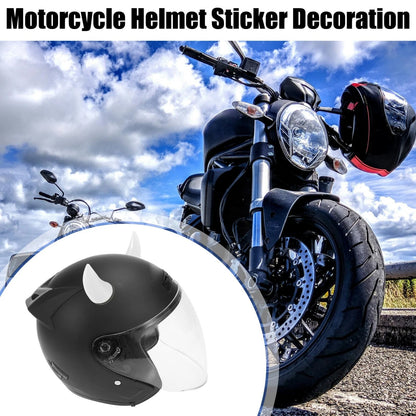 2 x Helmet Bull Horn Style Bumper Decoration for Car Motorcycle