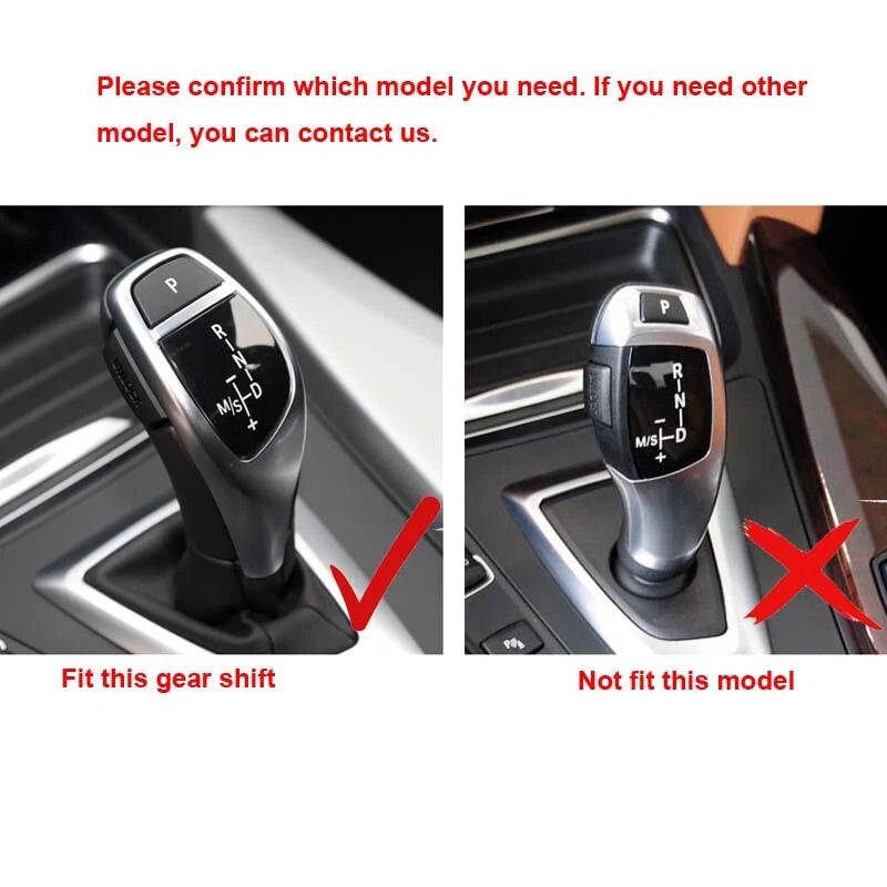 Real Carbon Fiber Gear Shift Knob Kit fit For BMW F20 F22 F30 F32 F10 M Sport
