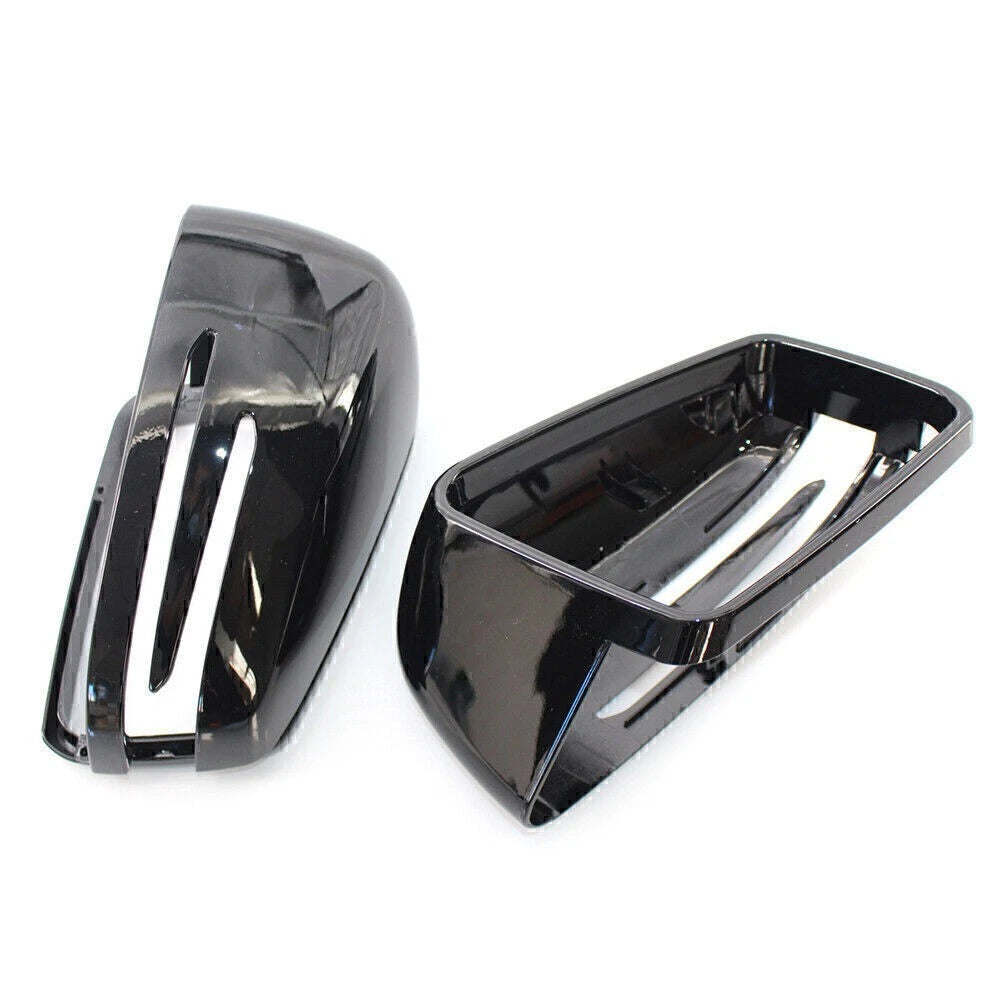 Gloss Black Rearview Mirror Covers for Mercedes Benz E/C/S W212 W204 W221 (N/A)