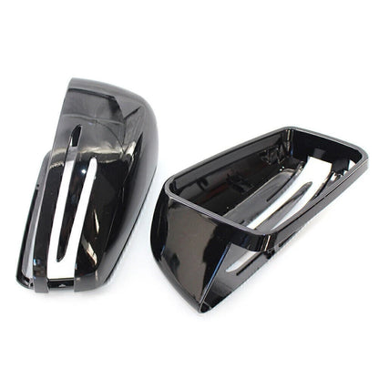 Gloss Black Rearview Mirror Covers for Mercedes Benz E/C/S W212 W204 W221 (N/A)