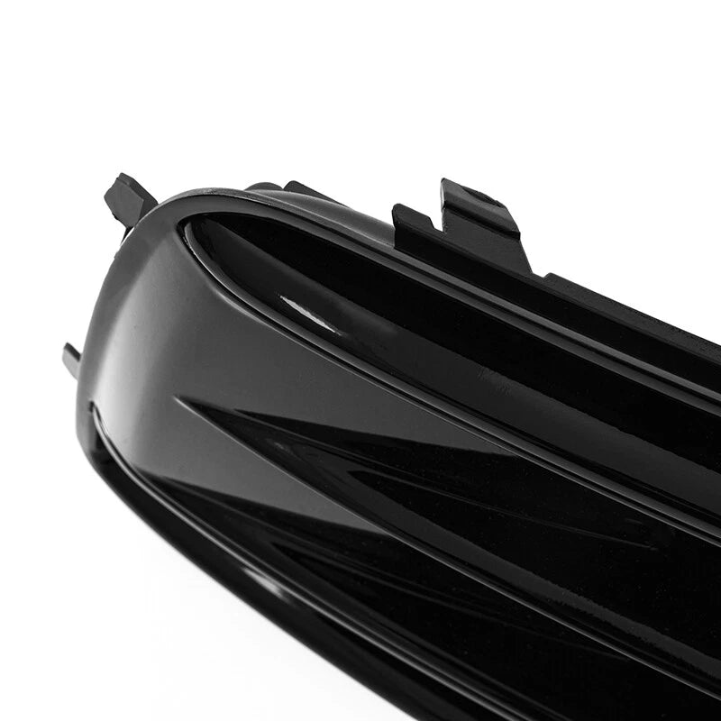 Gloss Black Front Bumper Fog Light Grille Lower Cover for Audi Q5 S-Line (2018-2020)