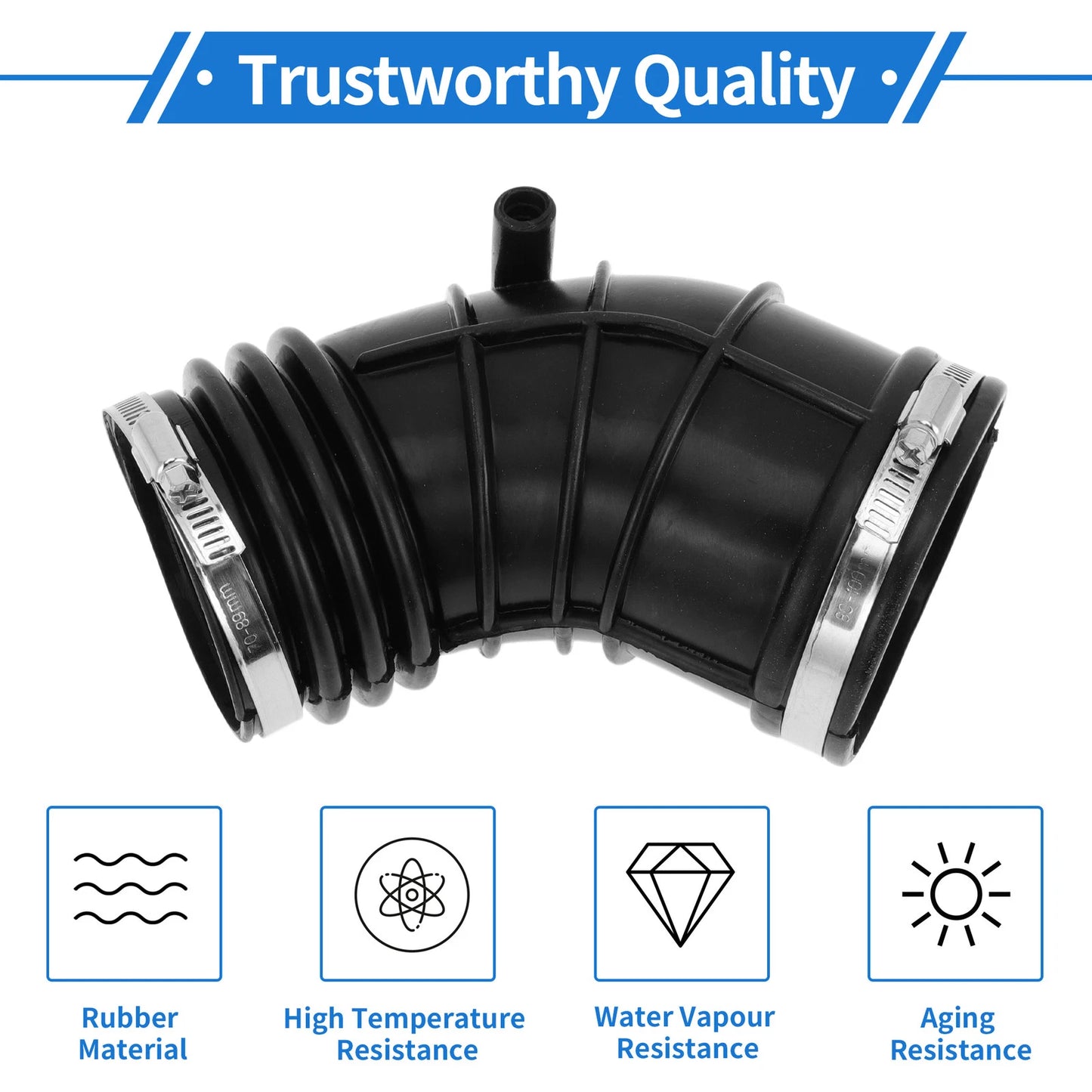 Engine Air Intake Hose with Clamps for BMW E46 E39 (2001-2005) 1 Pc