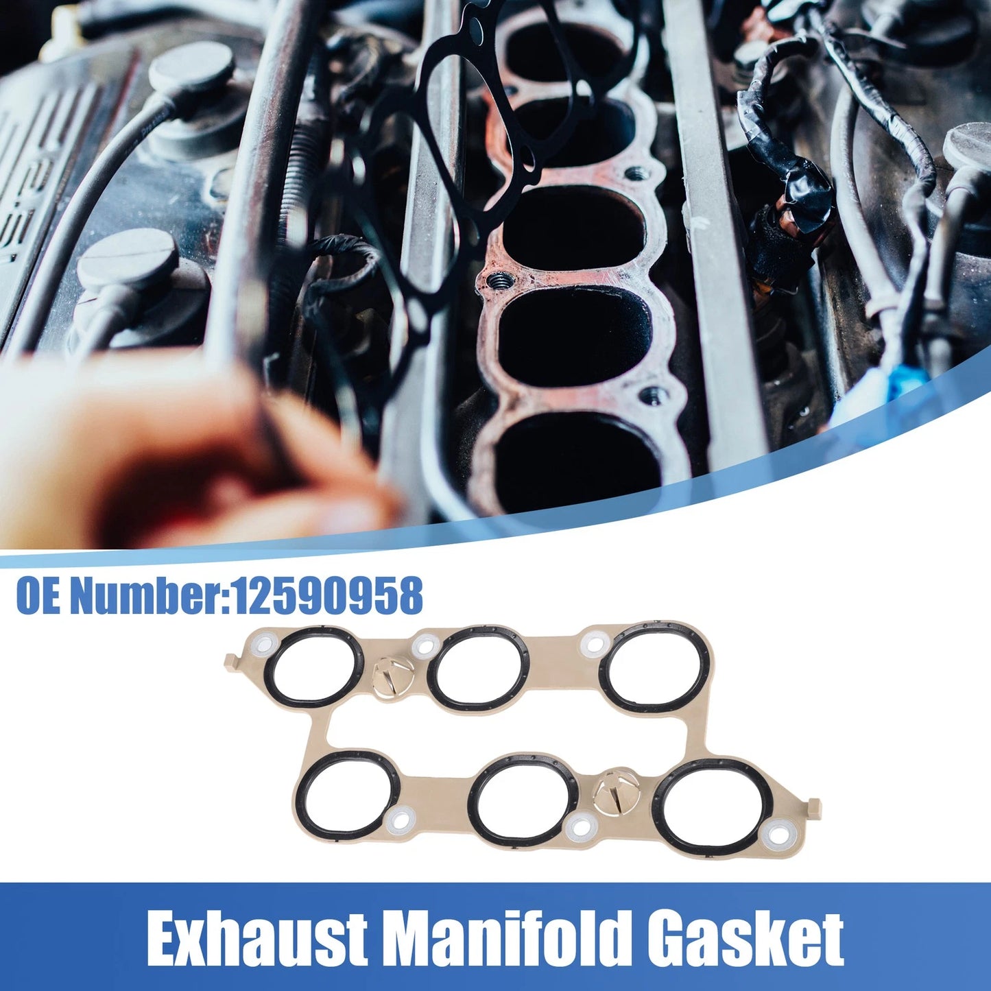 Lower Intake Manifold Gasket for Buick LaCrosse Saturn Outlook