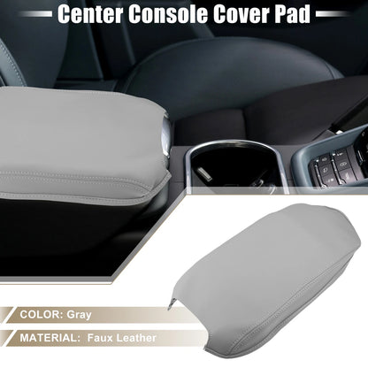 Car Center Console Armrest Cover Pad for Toyota Camry Hybrid (2012-2017) Gray