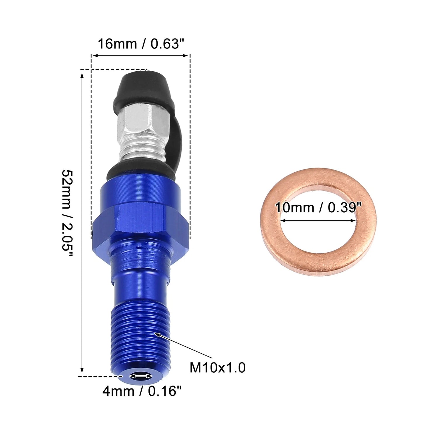 Set Motorcycle Master Cylinder M10x1.0 Bleeder Screw Dust Cap for MakeModel