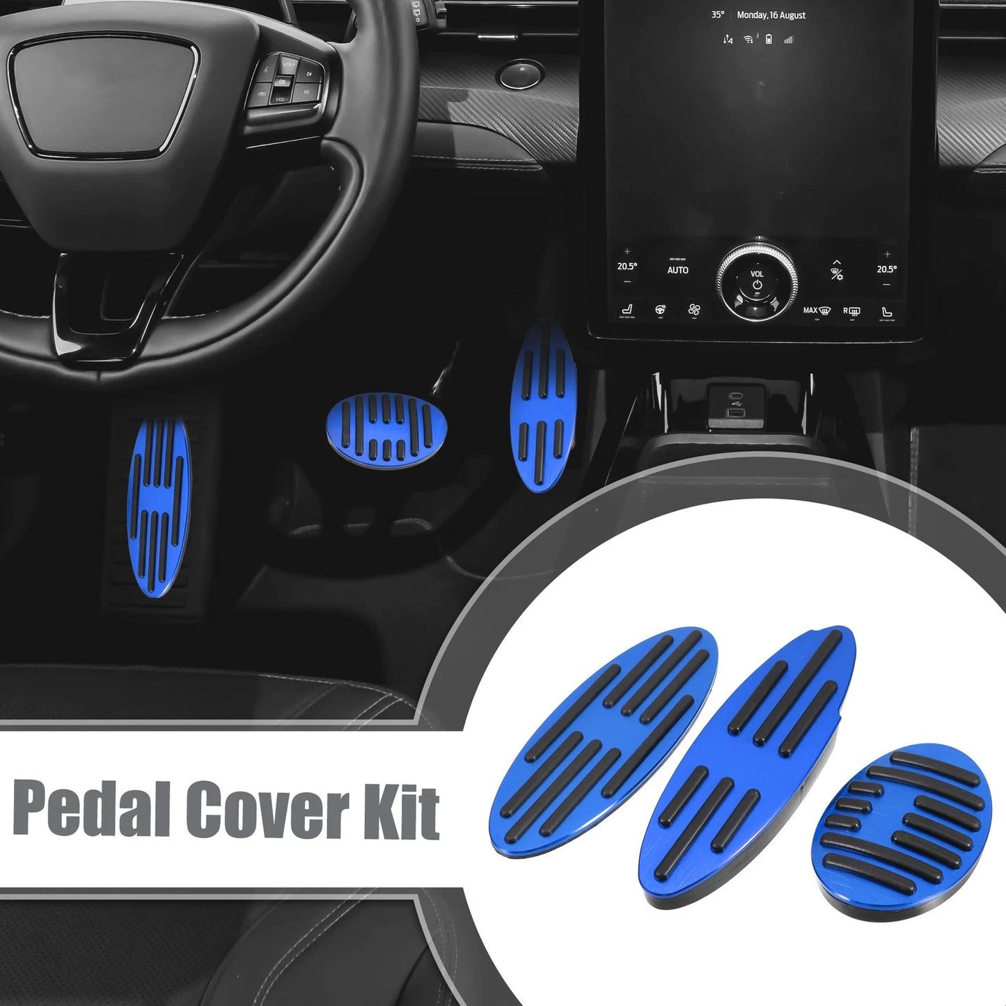 Aluminum Alloy Brake & Gas Pedals Set for BMW Mini Crossover (2001-2023)
