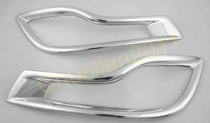 Chrome Front & Rear Tail Fog Light Cover Trim for Honda CR-V (2017-2019)