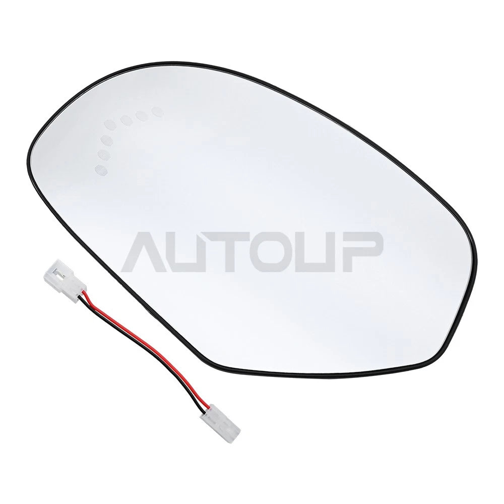 Driver Left Mirror Glass Assembly for Silverado Sierra Suburban (2007–2013)