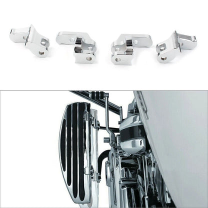 Front Driver Floorboards Footpegs Relocation Brackets for Harley 1997-2016